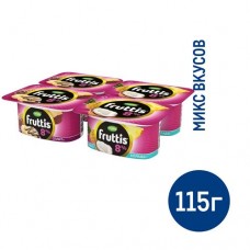 Йогуртный продукт Fruttis банана-сплит, пина колада 8%, 115г в магазинах Фасоль