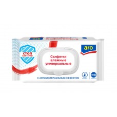aro Салфетки влажные антибактериальные, 100шт в магазинах Фасоль