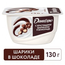 Творожок Даниссимо натуральный с хрустящими шариками 7.2%, 130г в магазинах Фасоль
