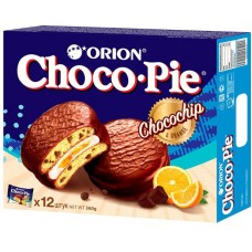 Пирожное Orion Choco Pie c апельсиновым джемом и шоколадной крошкой, 360г в магазинах Фасоль