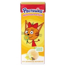Коктейль молочный Растишка ванильное мороженное 2%, 210г в магазинах Фасоль