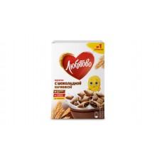 Готовый завтрак Любятово Подушечки с шоколадной начинкой, 220г в магазинах Фасоль