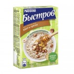Каша Nestle Быстров 5 злаков с медом и орехами не требующая варки 6шт, 240г Каша Nestle Быстров 5 злаков с медом и орехами не требующая варки 6шт, 240г