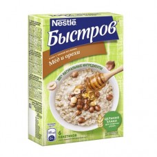 Каша Nestle Быстров 5 злаков с медом и орехами не требующая варки 6шт, 240г в магазинах Фасоль