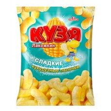 Кукурузные палочки Кузя Лакомкин с сахарной пудрой, 140г в магазинах Фасоль
