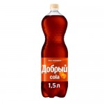 Напиток Добрый Cola Карамель газированный, 1.5л Напиток Добрый Cola Карамель газированный, 1.5л