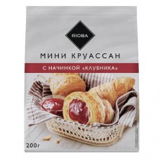 RIOBA Круассаны мини с клубникой, 200г в магазинах Фасоль