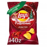 Чипсы Lay's рифленые Лобстер, 140г