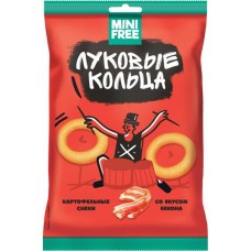Снеки картофельные Minifree Луковые кольца со вкусом бекона, 45г в магазинах Фасоль