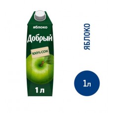 Сок Добрый Яблочный, 1л в магазинах Фасоль