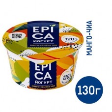 Йогурт Epica манго семена чиа 5%, 130г в магазинах Фасоль