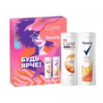 Набор подарочный Clear Шампунь + Rexona Гель для душа 200мл Набор подарочный Clear Шампунь + Rexona Гель для душа 200мл