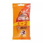 Бритвенный станок одноразовый, BIC, 3 Sensitive, 4+2