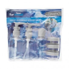 Набор дорожных флаконов, For travel, 8 предметов, в ассортименте в магазинах FixPrice Набор дорожных флаконов, For travel, 8 предметов, в ассортименте в магазинах FixPrice