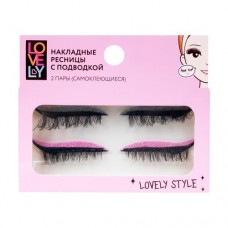 Накладные ресницы с подводкой, Lovely, самоклеящиеся, 2 пары, в ассортименте в магазинах FixPrice