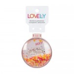 Расчёска складная для волос, Lovely, с зеркалом, в ассортименте