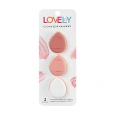 Спонж для макияжа, Lovely, 3 шт. в магазинах FixPrice
