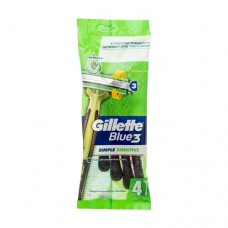 Станки для бритья Blue 3 Simple Sensitive, Gillette, 4 шт. в магазинах FixPrice