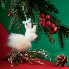 Декорация подвесная Белочка, Снежное кружево, в ассортименте в магазинах FixPrice