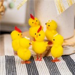 Фигурки декоративные Птенцы, Товары к Пасхе, 6 шт., в ассортименте