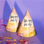 Колпаки бумажные праздничные, 8 шт., в ассортименте