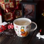 Кружка новогодняя, Снежное кружево, 390 мл, в ассортименте