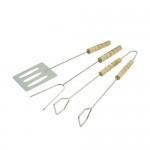 Набор для барбекю: вилка, щипцы, лопатка Набор для барбекю: вилка, щипцы, лопатка