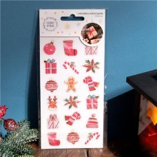 Наклейка новогодняя, Снежное кружево, 17х9,5 см, в ассортименте в магазинах FixPrice