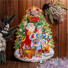 Плакат новогодний, Снежное кружево, 40x29 см, в ассортименте в магазинах FixPrice