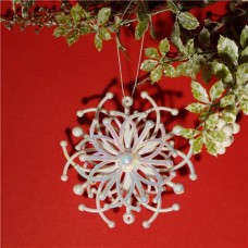 Украшение ёлочное Перламутр, Снежное кружево, в ассортименте в магазинах FixPrice
