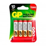Батарейки алкалиновые, GP, АА, 4 шт.