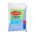 Губки целлюлозные для уборки, BonHome, 2 шт., в ассортименте Губки целлюлозные для уборки, BonHome, 2 шт., в ассортименте