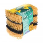 Губки для мытья посуды, КРИСТАЛ, 3 шт. Губки для мытья посуды, КРИСТАЛ, 3 шт.