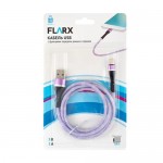 Кабель USB, FLARX, 100 см, в ассортименте Кабель USB, FLARX, 100 см, в ассортименте