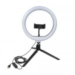 Кольцевая лампа, FLARX, с держателем для телефона, штативом и кабелем USB Кольцевая лампа, FLARX, с держателем для телефона, штативом и кабелем USB