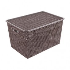 Корзинка с крышкой, 14 л, в ассортименте в магазинах FixPrice