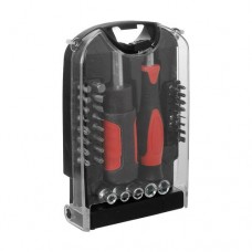 Набор бит и торцевых головок с рукоятками, Master Hand, 39 предметов в магазинах FixPrice