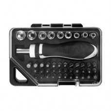 Набор бит и торцевых головок с рукояткой, Master Hand, 44 предмета в магазинах FixPrice