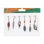 Набор блёсен со стальным поводком, 6 штук Набор блёсен со стальным поводком, 6 штук