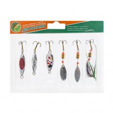 Набор блёсен со стальным поводком, 6 штук в магазинах FixPrice