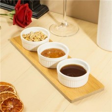 Набор из 3 соусников на подставке, O`Kitchen в магазинах FixPrice