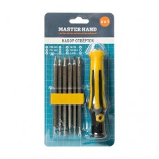 Набор отвёрток 6 в 1, Master Hand, в ассортименте в магазинах FixPrice