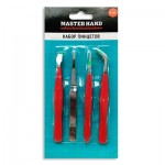 Набор пинцетов, Master Hand, 4 шт. Набор пинцетов, Master Hand, 4 шт.