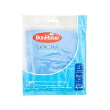 Салфетка целлюлозная, BonHome, 15х15 см, 5 шт., в ассортименте в магазинах FixPrice