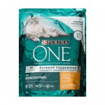 Корм для взрослых кошек, Purina One, курица, 750 г