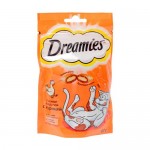 Лакомые подушечки для кошек, Dreamies, с курицей, 60 г
