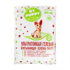 Пелёнка одноразовая для животных, 60х40 см, 10 шт. в магазинах FixPrice