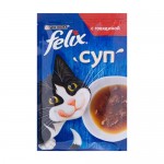 Влажный корм для кошек Felix Суп, Purina, говядина, 48 г