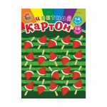 Цветной мелованный картон, 14 л, в ассортименте Цветной мелованный картон, 14 л, в ассортименте