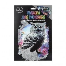 Гравюра для рисования, Hupper Dupper, 4 листа, в ассортименте в магазинах FixPrice